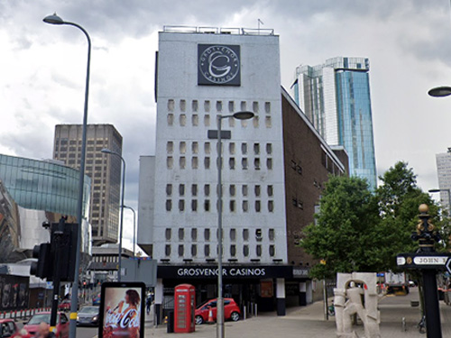 The exterior of Birmingham Grosvenor in Hill Street