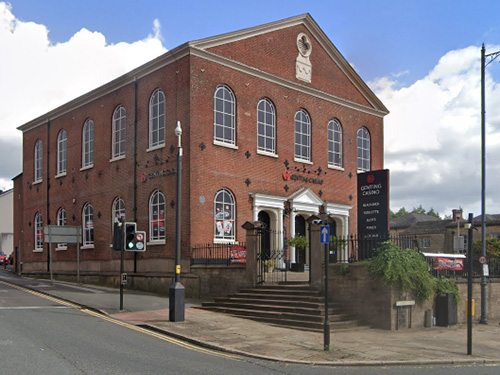 Exterior view of the Genting Casino in Bolton