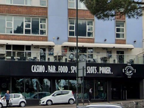 The exterior of the Grosvenor Casino, Westover Road, Bournemouth