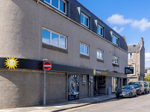 Exterior of the Merkur Casino in Aberdeen, Summer Street