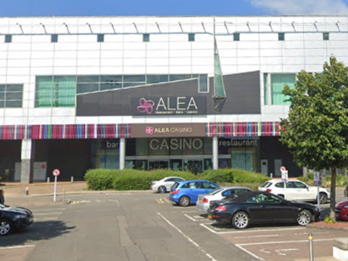 Entrance to the Alea Casino, Springfield Quay, Glasgow