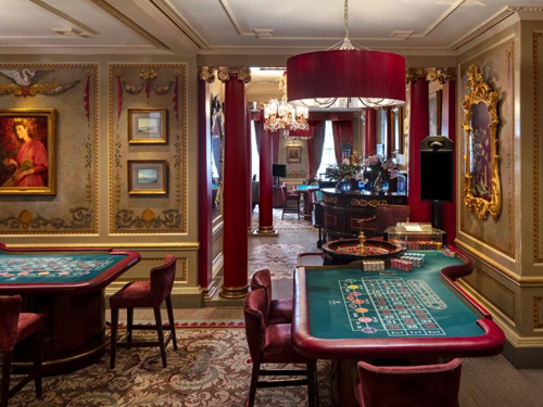 Interior of the Aspinalls Crown, Curzon Street, London