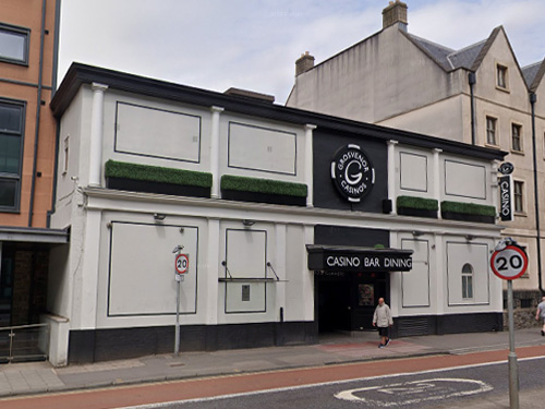 The exterior of the Grosvenor Casino, Anchor Road, Bristol