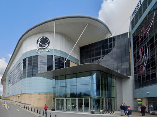 The exterior of the Grosvenor Casino Coventry, at the Ricoh Arena