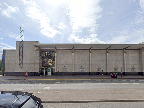 The exterior of the Merchant City Grosvenor Casino, Glasgow