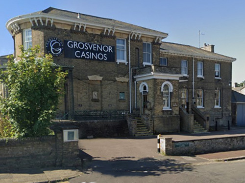 The exterior of the Great Yarmouth Grosvenor Casino, Marine Parade