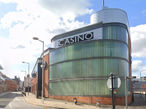 The exterior of the Grosvenor Casino in Leicester