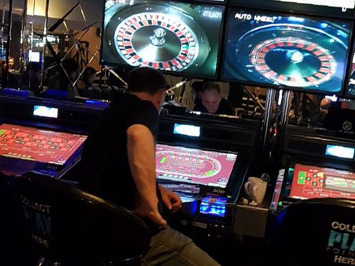 Interior of the Gloucester Road Grosvenor Casino, London