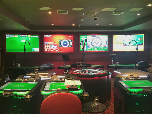 Interior of the St Giles Grosvenor Casino, Tottenham Court Road, London