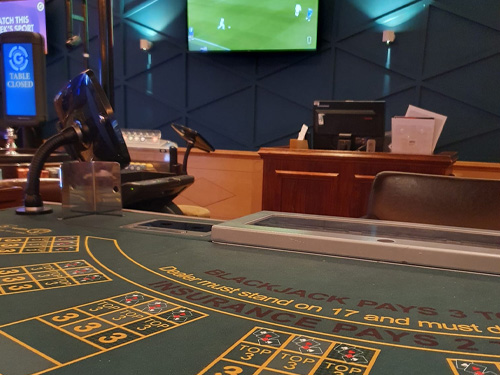 Gaming table at the Northampton Grosvenor Casino, Regent Street