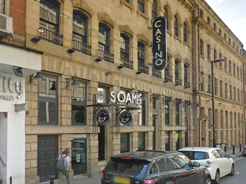 Exterior of the Grosvenor Soames Casino Manchester, George Street