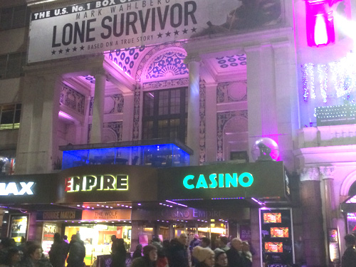 Exterior of the Metropolitan Empire Casino, Leicester Square, London