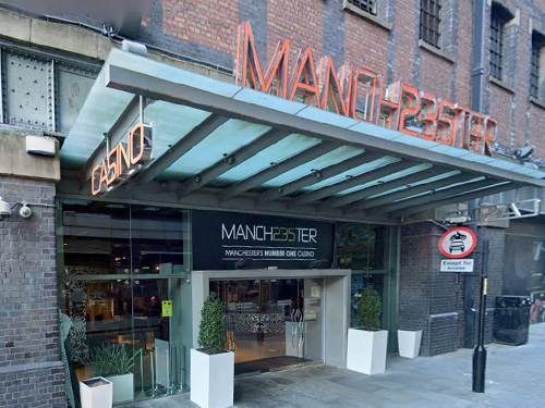 Entrance to the Metropolitan Manchester235 Casino, Watson Street