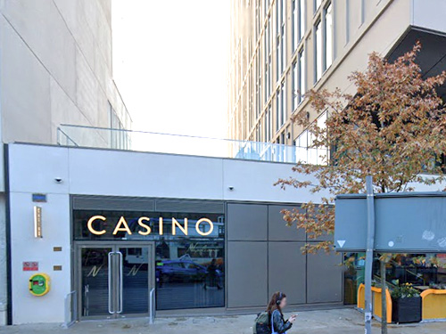 Exterior of the Napoleons Casino, Portland Street, Manchester
