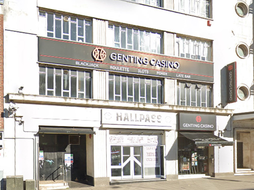 The exterior of the Genting Casino on Union Street, Plymouth
