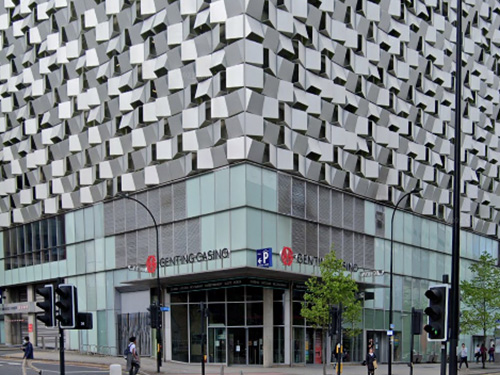 Exterior of the Sheffield Genting Casino, St Paul's Place