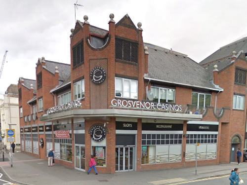 Exterior of the Reading Central Grosvenor Casino, Queens Road