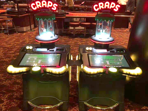 Craps electronic dice game at the Reading South Grosvenor Casino, Rose Kiln Lane