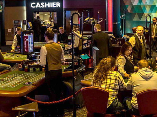 Inside the Walsall Grosvenor Casino on Bentley Mill Way